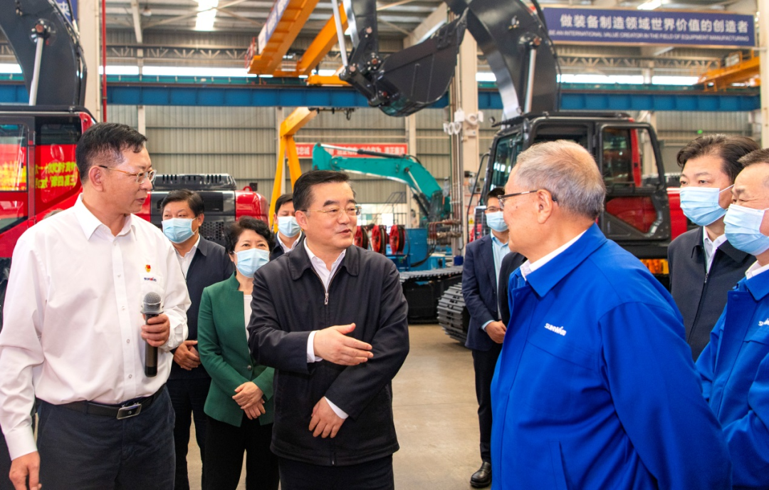 湖南省委书记张庆伟调研黄金甲体育智能