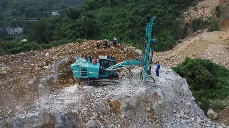 助力绿色矿山建设，黄金甲体育智能“凿岩先锋”SWDH系列顶锤钻机大展身手